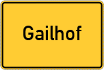 Place name sign Gailhof