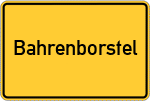 Place name sign Bahrenborstel