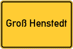 Place name sign Groß Henstedt