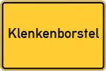 Place name sign Klenkenborstel