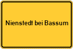 Place name sign Nienstedt bei Bassum