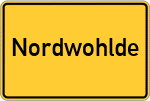 Place name sign Nordwohlde