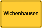 Place name sign Wichenhausen