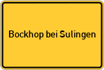 Place name sign Bockhop bei Sulingen