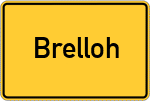 Place name sign Brelloh