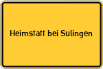 Place name sign Heimstatt bei Sulingen