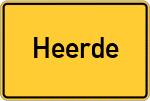 Place name sign Heerde