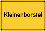 Place name sign Kleinenborstel