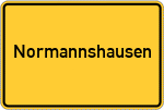 Place name sign Normannshausen