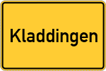 Place name sign Kladdingen