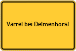 Place name sign Varrel bei Delmenhorst