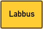Place name sign Labbus