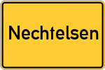 Place name sign Nechtelsen