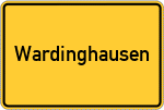 Place name sign Wardinghausen