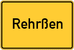 Place name sign Rehrßen