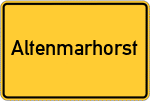 Place name sign Altenmarhorst