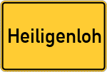Place name sign Heiligenloh
