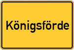 Place name sign Königsförde