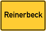 Place name sign Reinerbeck