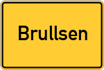 Place name sign Brullsen