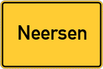 Place name sign Neersen