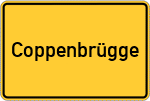 Place name sign Coppenbrügge
