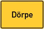 Place name sign Dörpe