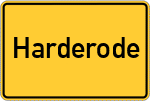 Place name sign Harderode