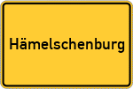 Place name sign Hämelschenburg