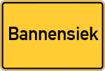 Place name sign Bannensiek