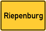 Place name sign Riepenburg