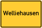 Place name sign Welliehausen