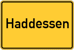 Place name sign Haddessen