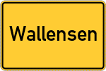 Place name sign Wallensen