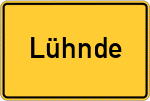 Place name sign Lühnde