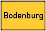 Place name sign Bodenburg