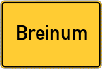 Place name sign Breinum