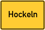 Place name sign Hockeln