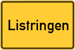 Place name sign Listringen