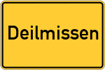 Place name sign Deilmissen