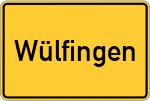 Place name sign Wülfingen