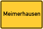 Place name sign Meimerhausen