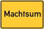 Place name sign Machtsum