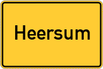 Place name sign Heersum
