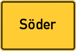 Place name sign Söder