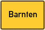 Place name sign Barnten