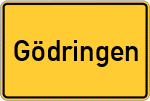 Place name sign Gödringen