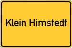 Place name sign Klein Himstedt