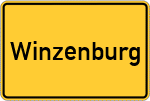 Place name sign Winzenburg
