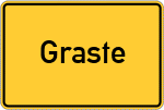 Place name sign Graste